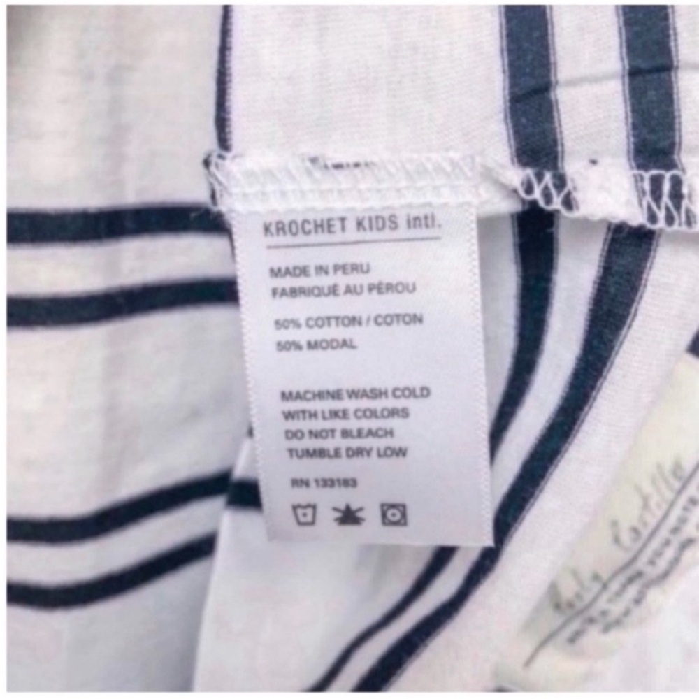 Krochet Kids “Byrdie” Striped Boxy Tee - Picture 6 of 7